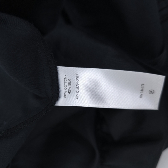 Vineyard Vines Sleeveless Peplum Swing Silk Top Jet Black size 6 - Picture 9 of 9